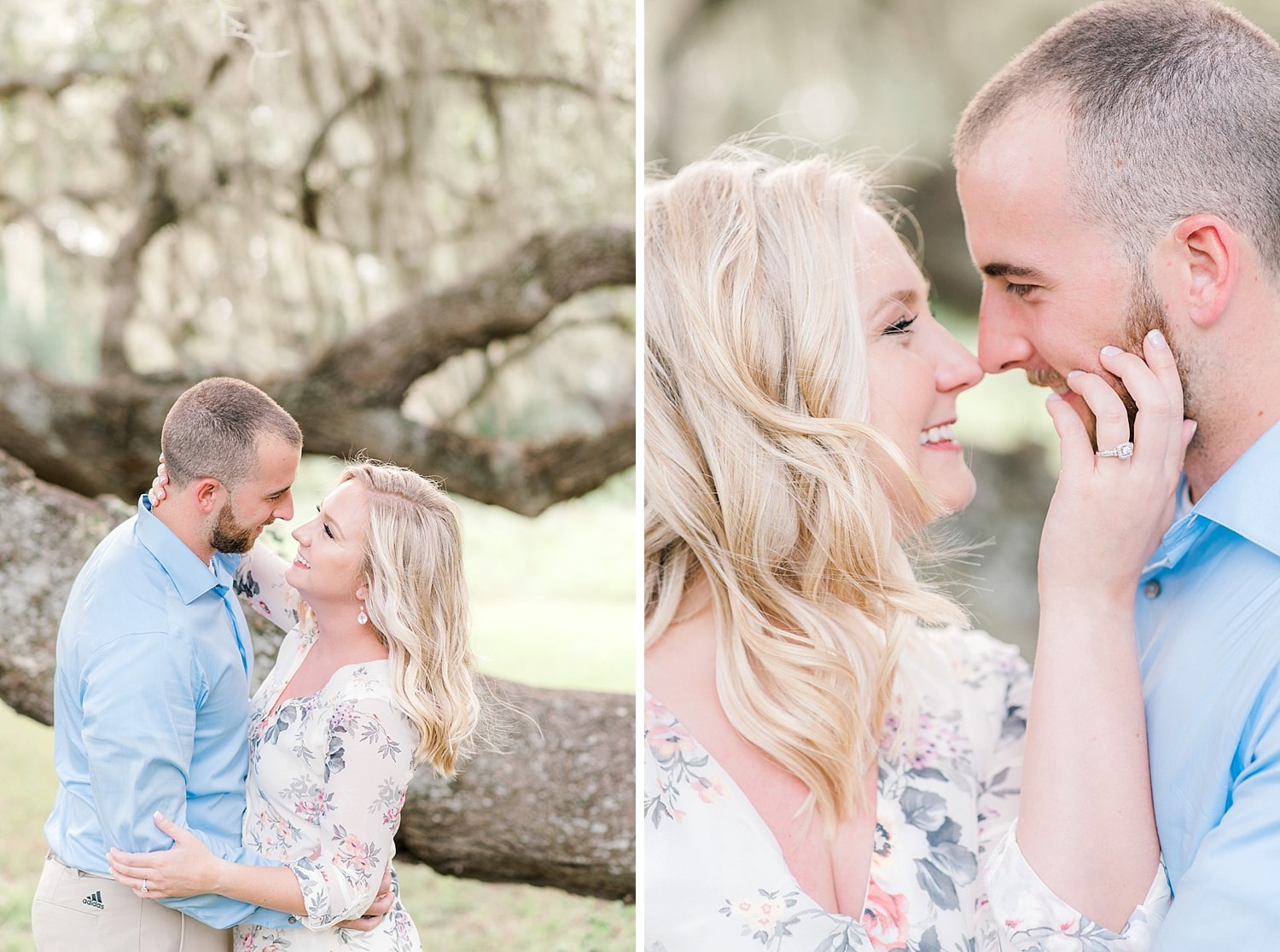outdoor engagement photography in houston