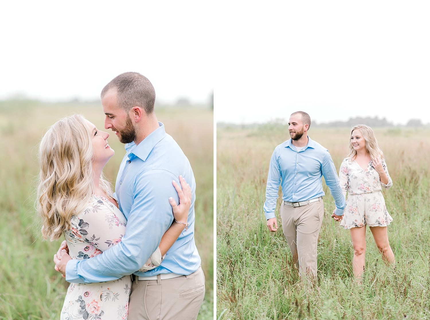 neutral outdoor engagement session