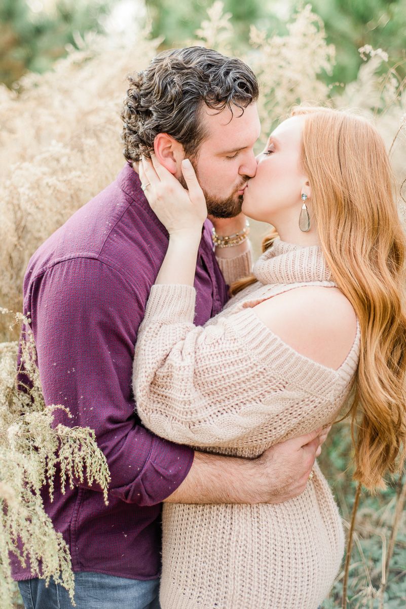 couple at their Houston engagement session