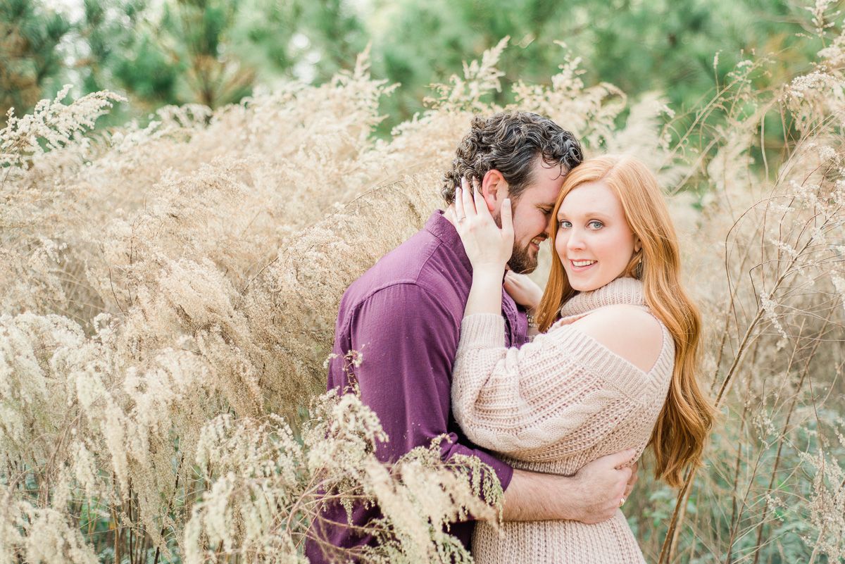 couple at their Houston engagement session