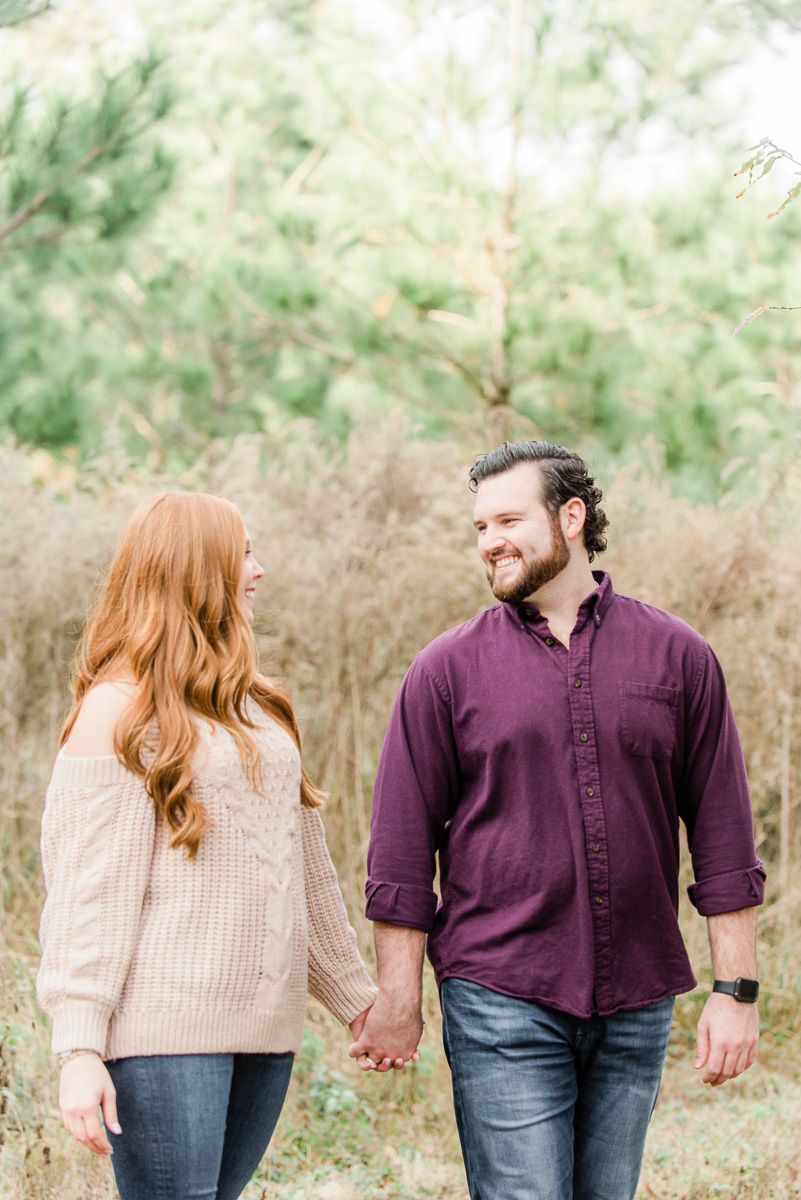 couple at their Houston engagement session