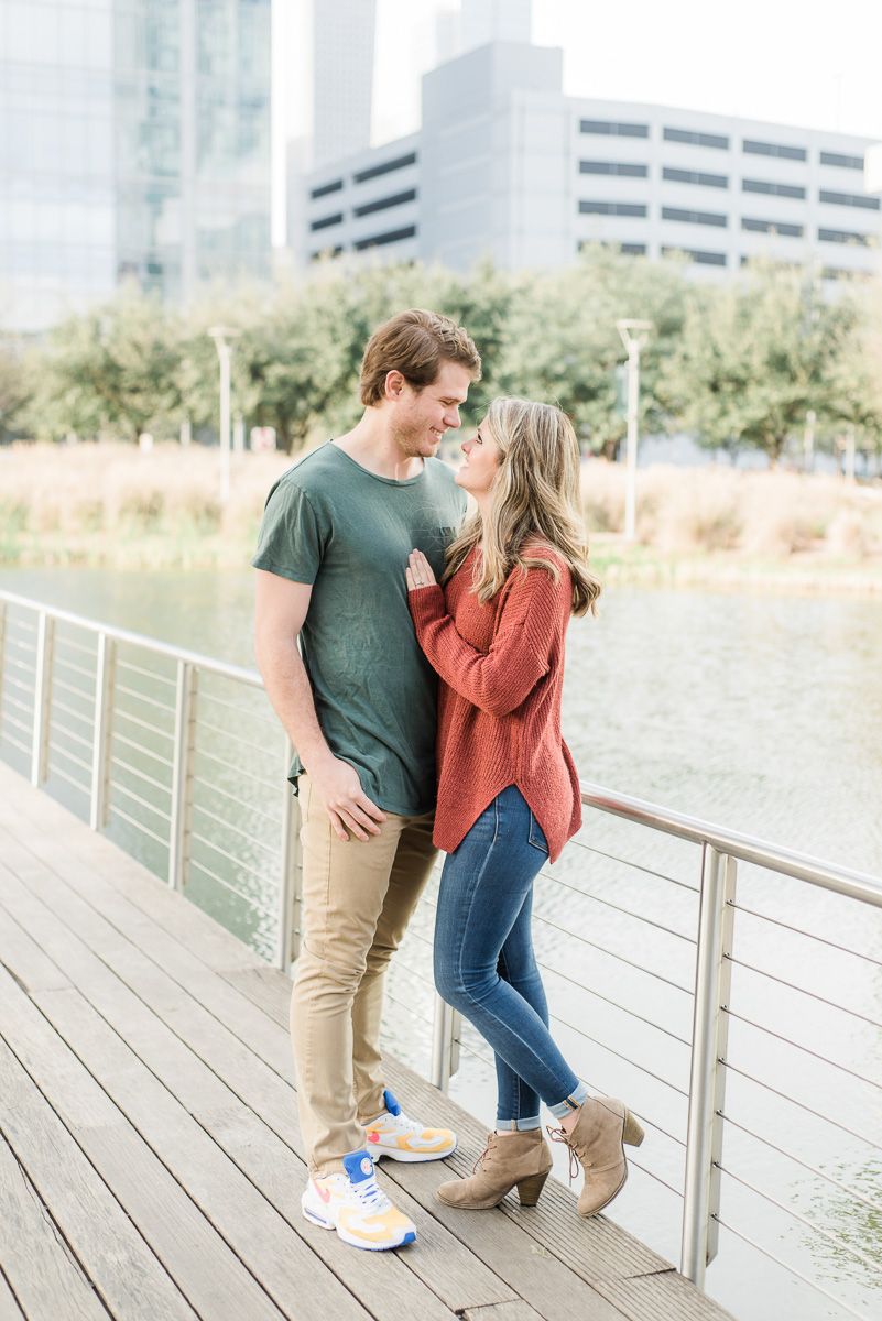 couple in downtown Houston