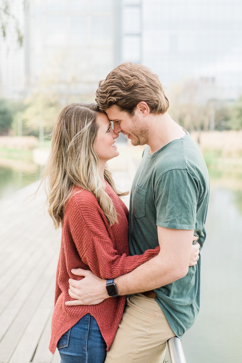couple in downtown Houston