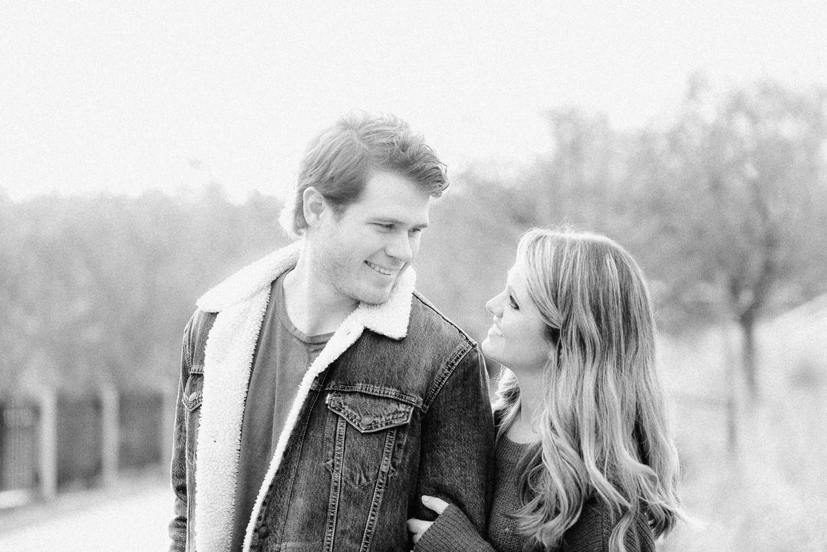 fall engagement photos in Houston