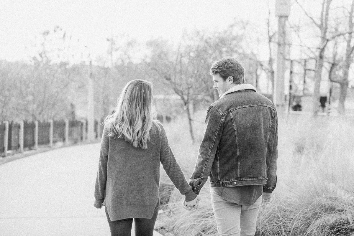 fall engagement photos in Houston