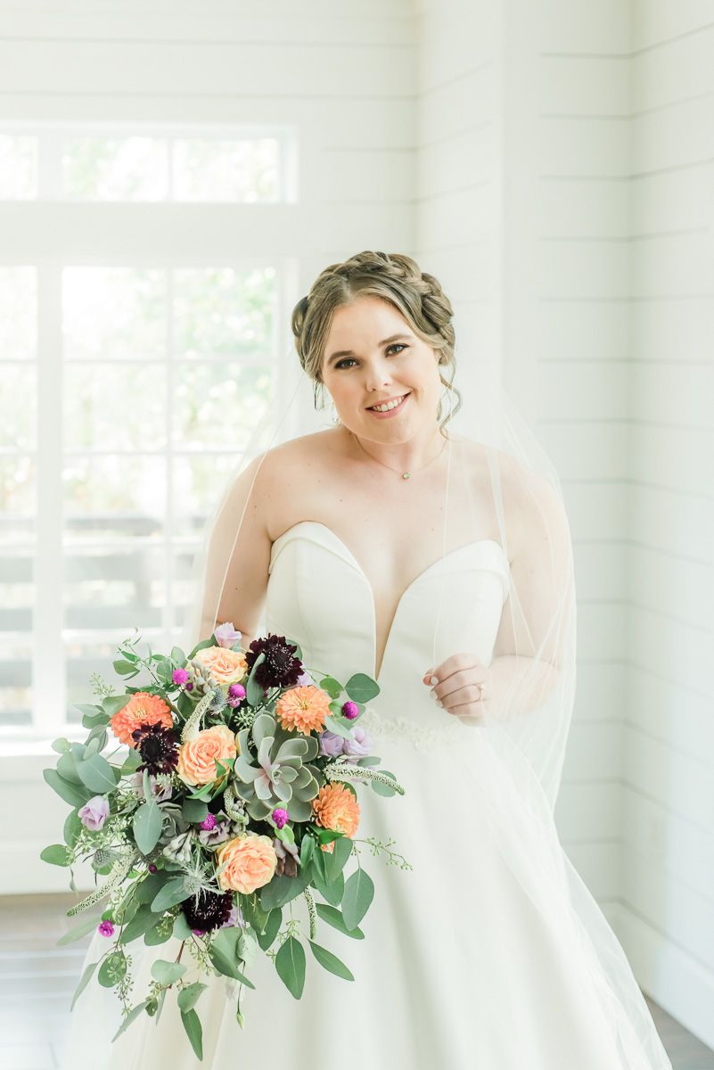 a bride at The Carriage House