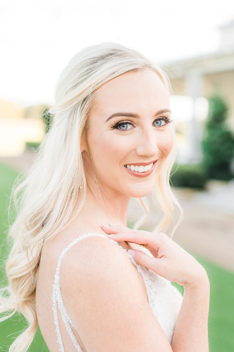 bride at The Farmhouse wedding venue