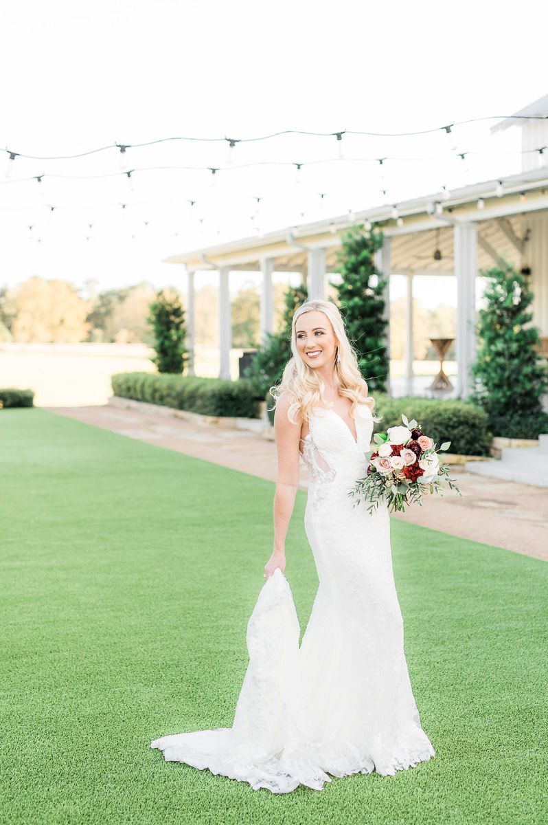 bride at The Farmhouse wedding venue