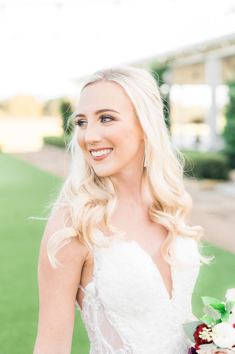 bride at The Farmhouse wedding venue