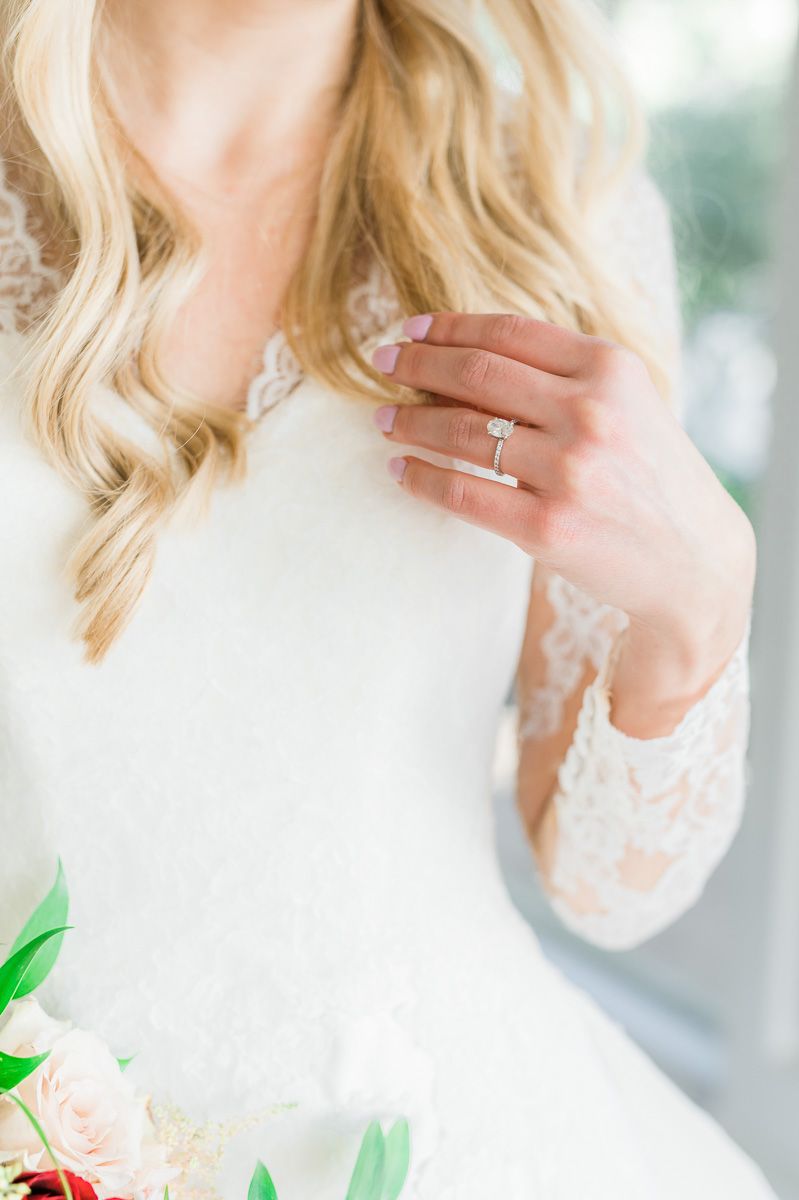 bride's engagement ring