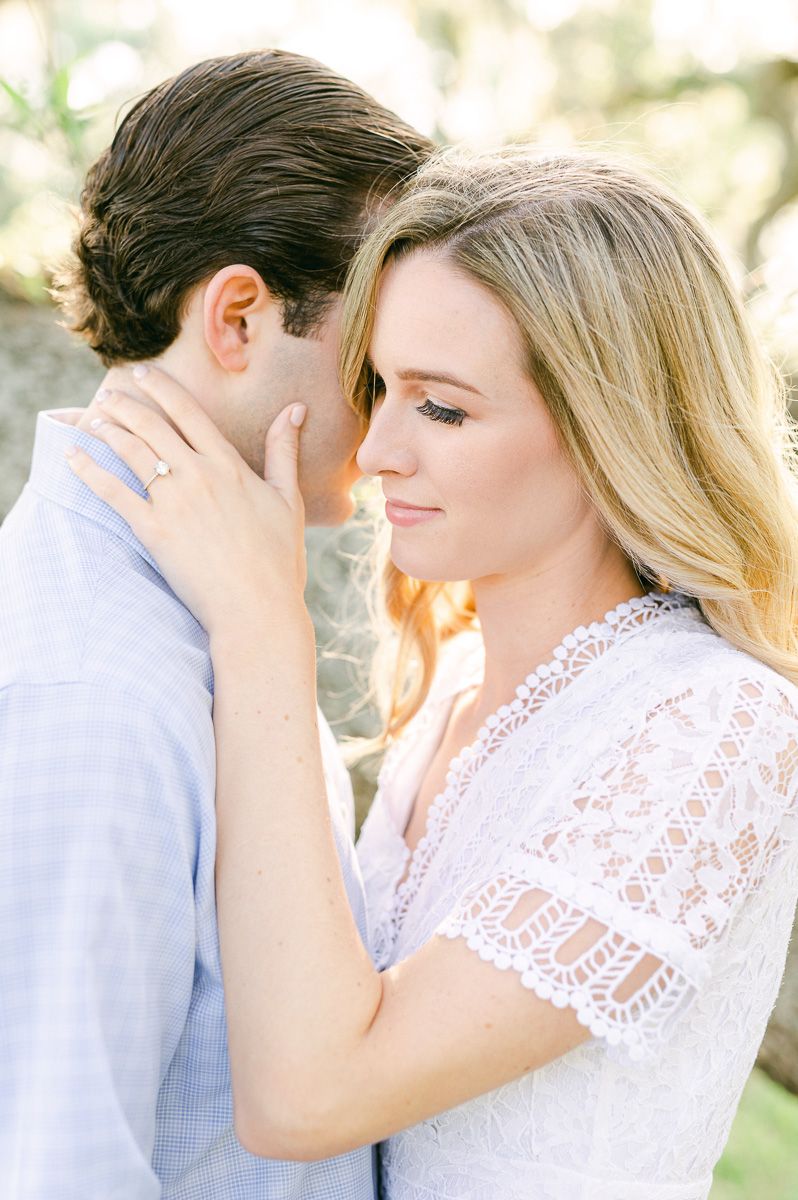 couple at Brazos Bend State Park engagement session