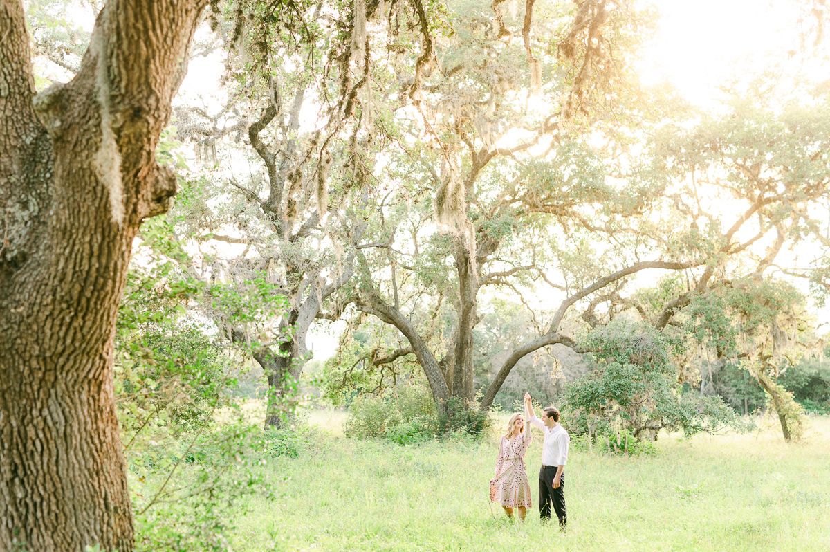 couple at Brazos Bend State Park