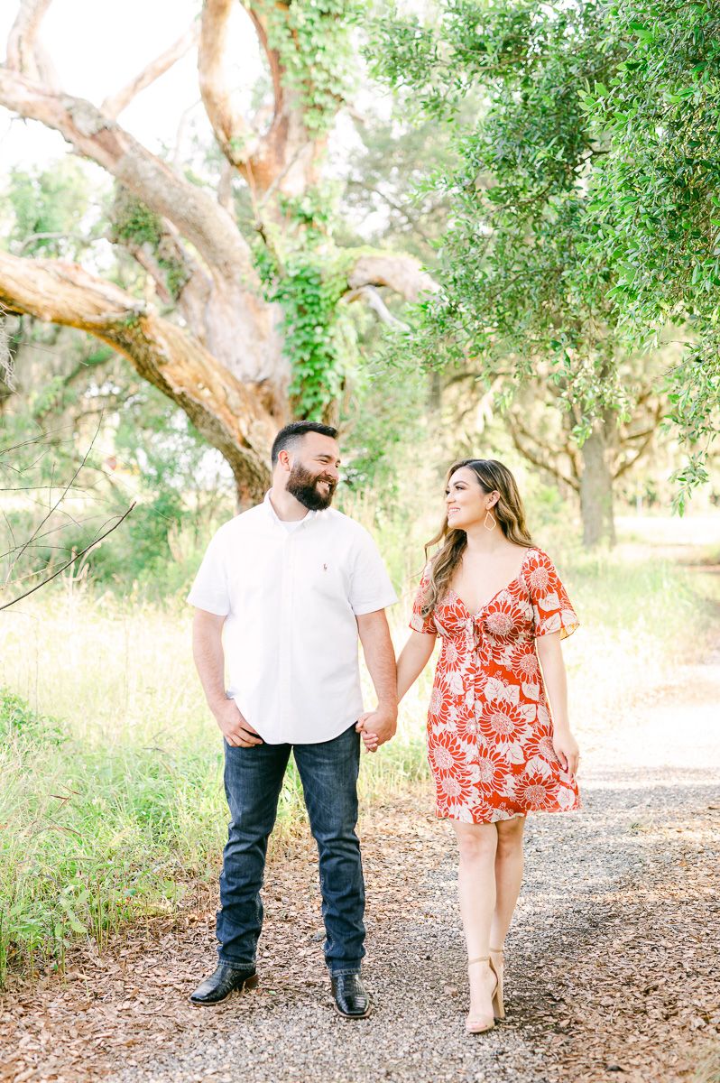 Couple at Brazos Bend Engagement Session