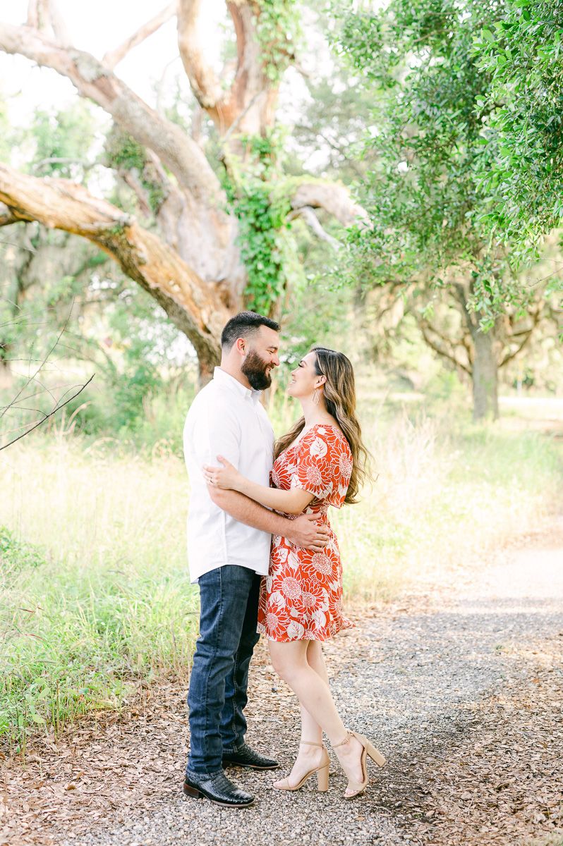 Couple at Brazos Bend Engagement Session