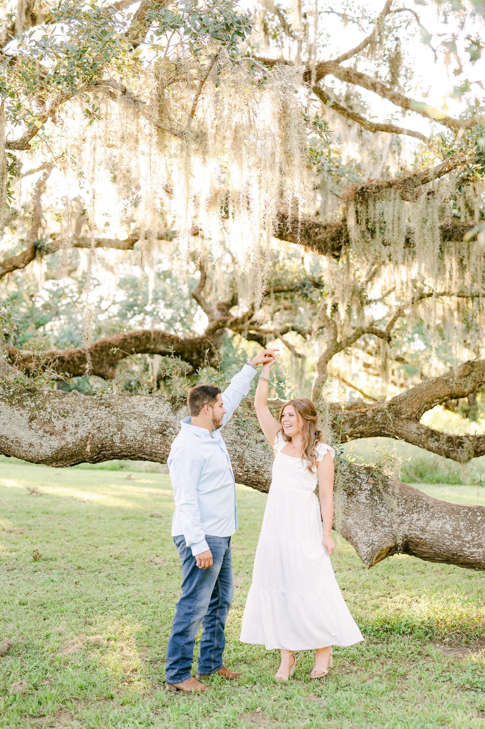 couple during engagement photo session