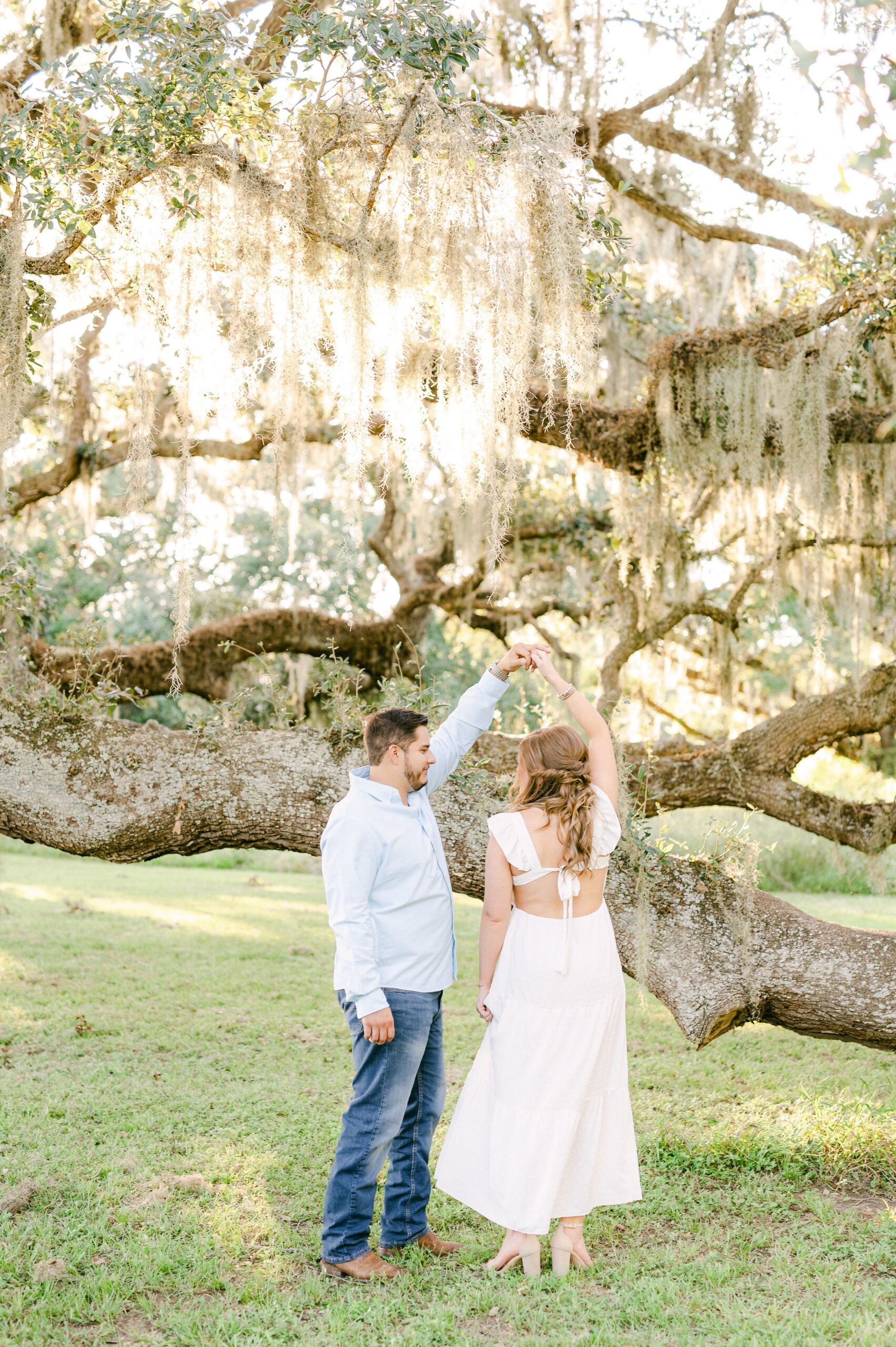 couple at Brazos Bend State Park