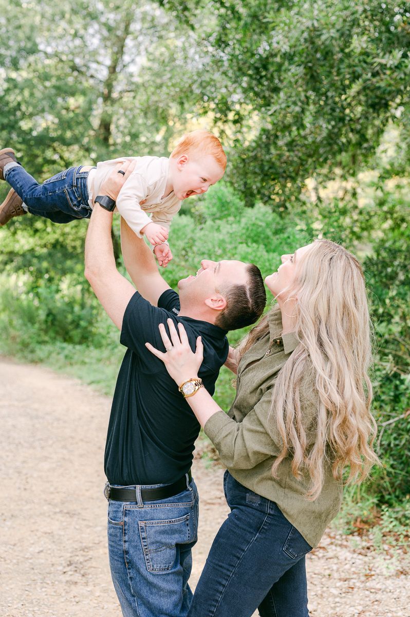family photos at Memorial Park