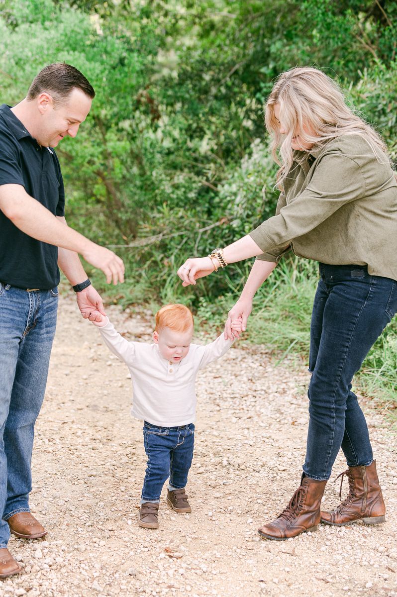 family photos at Memorial Park