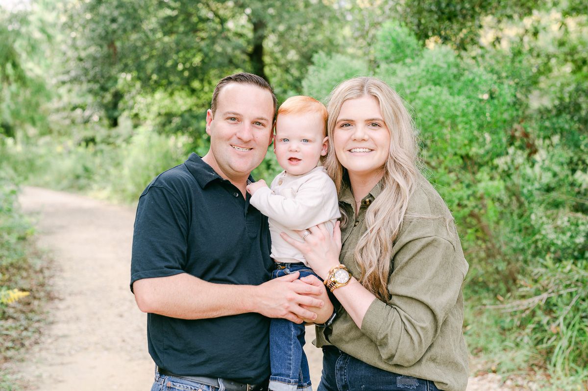 family photos at Memorial Park