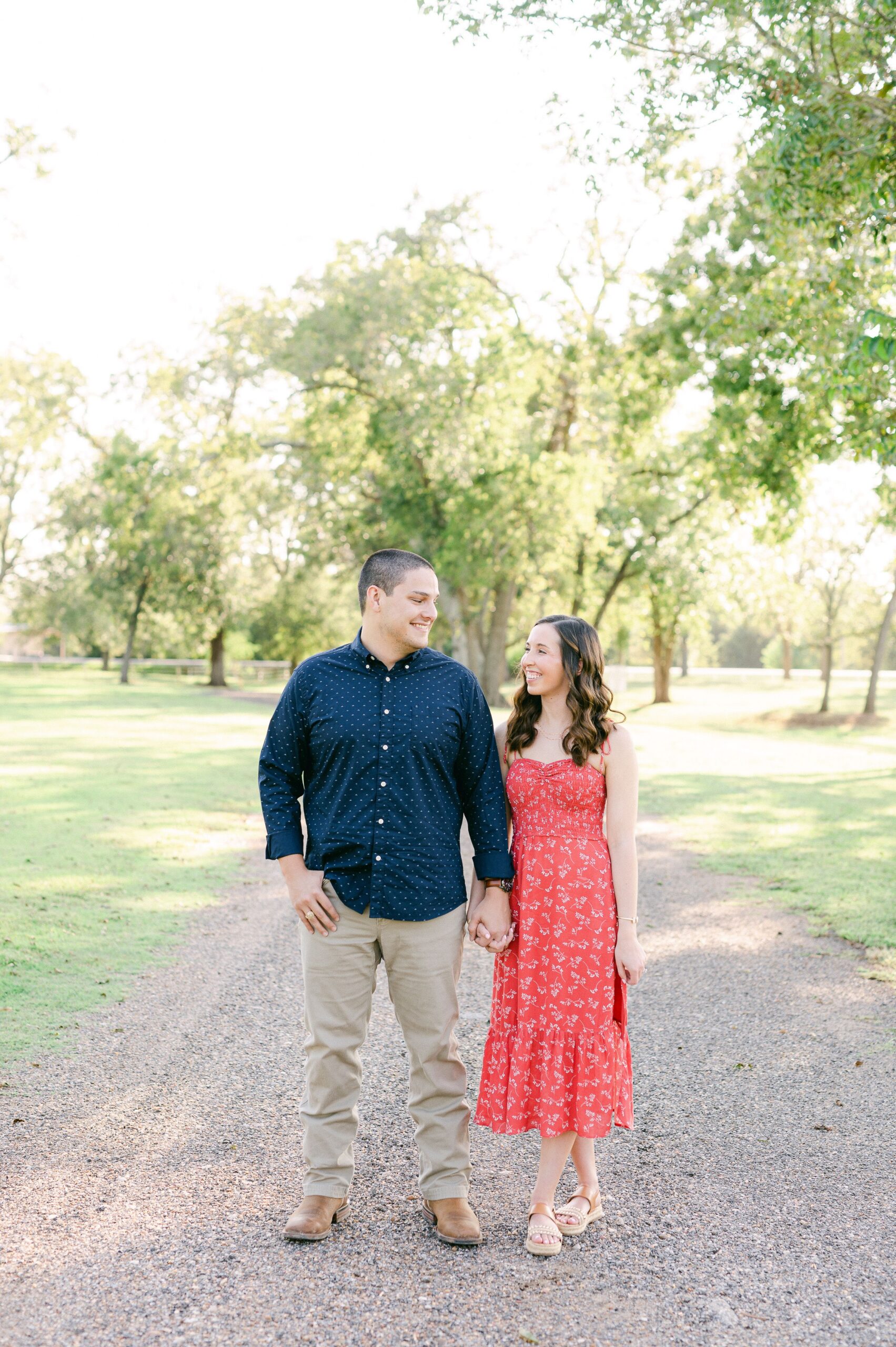 couple at Katy Tx Engagement session 