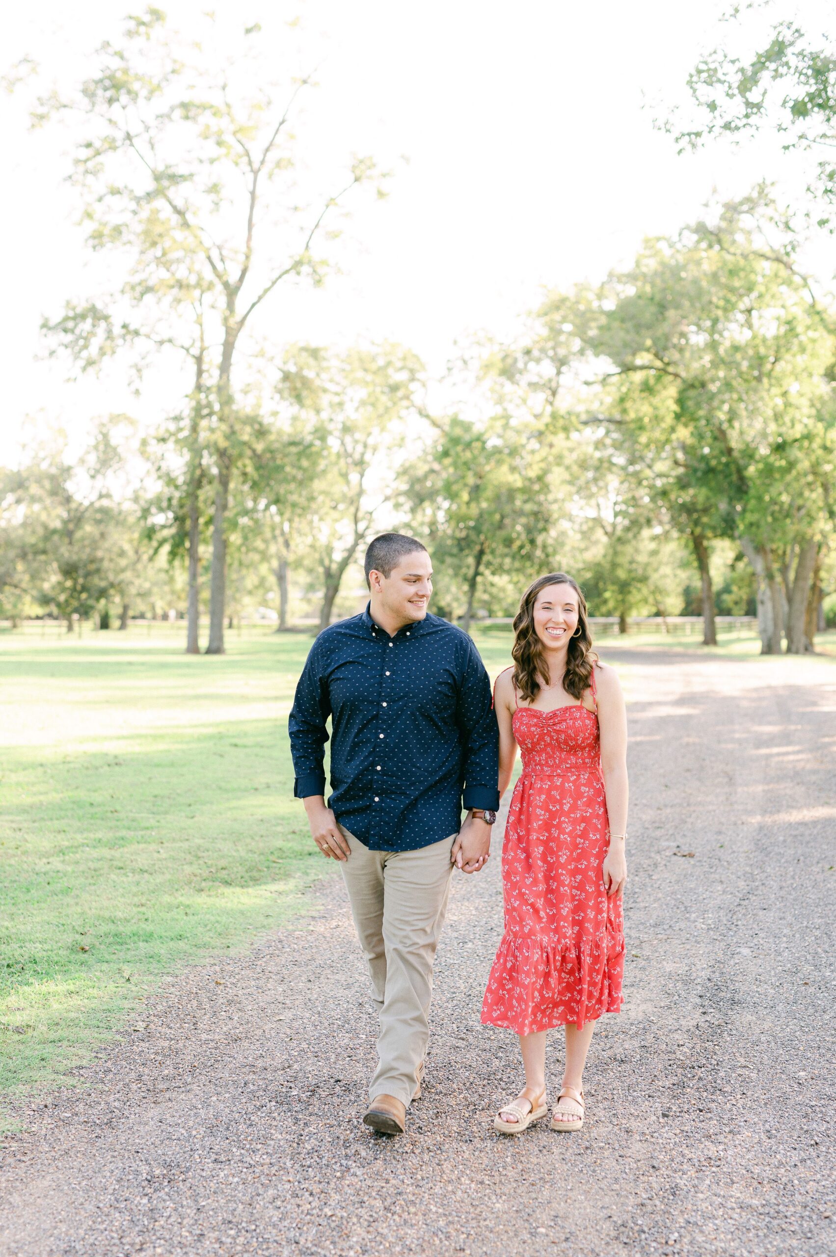 couple at Katy Tx Engagement session 