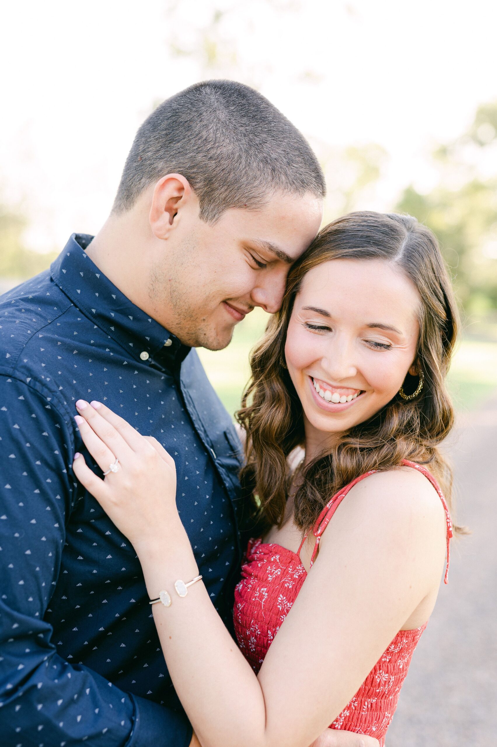 couple at Katy Tx Engagement session 