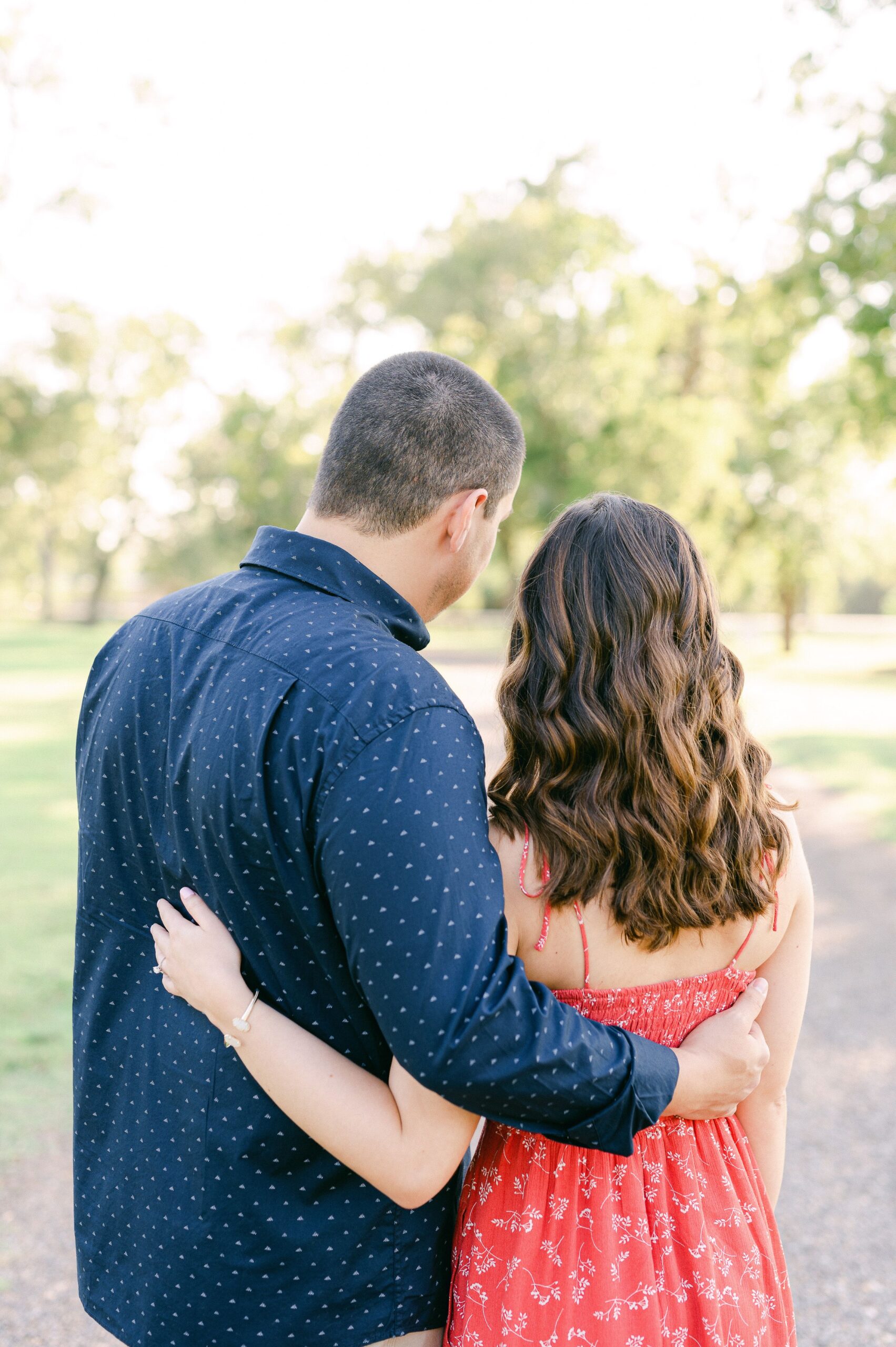 couple at Katy Tx Engagement session 