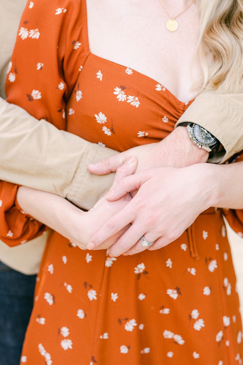couple holding hands