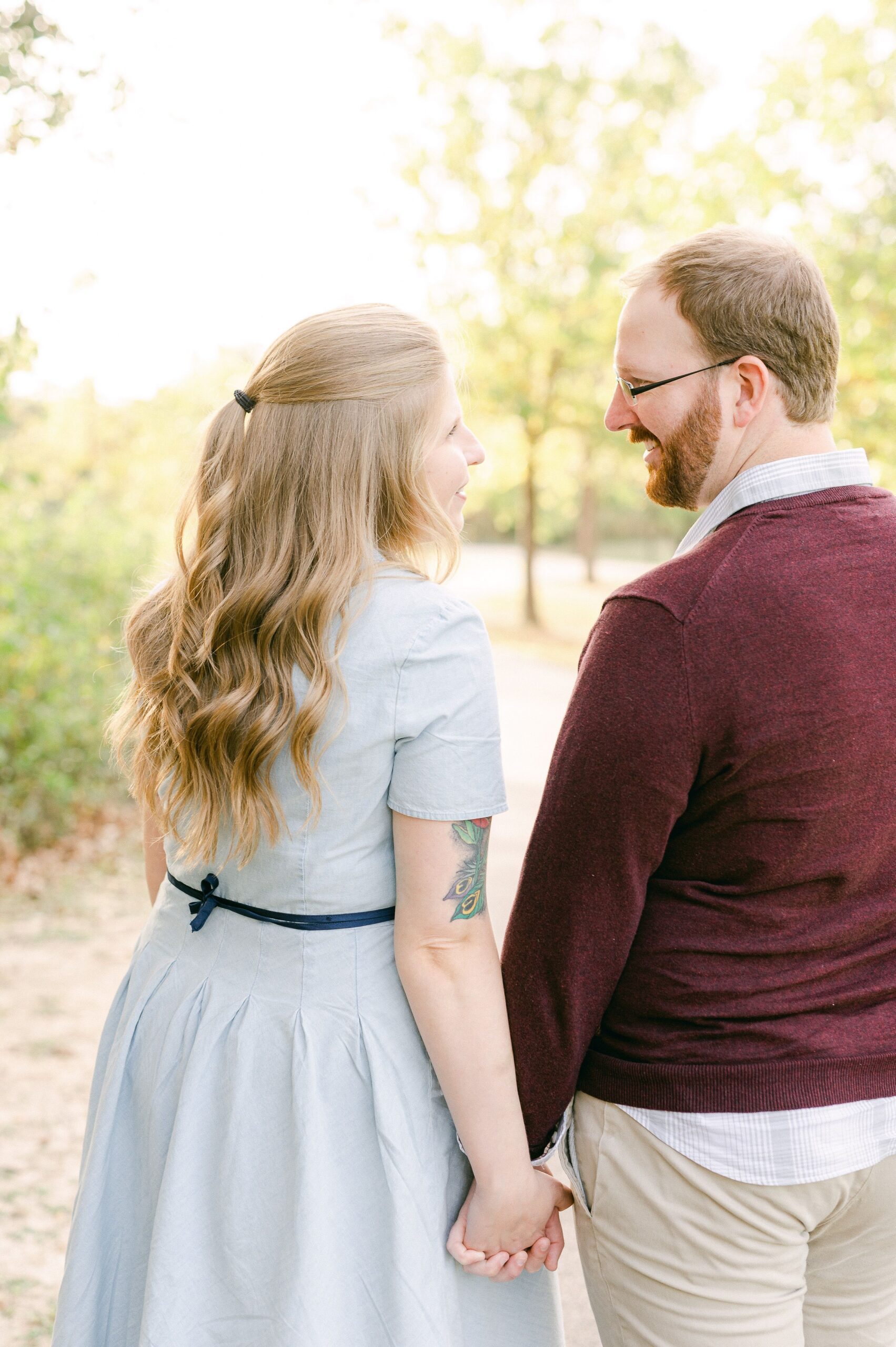couple at Terry Hershey Park engagement session