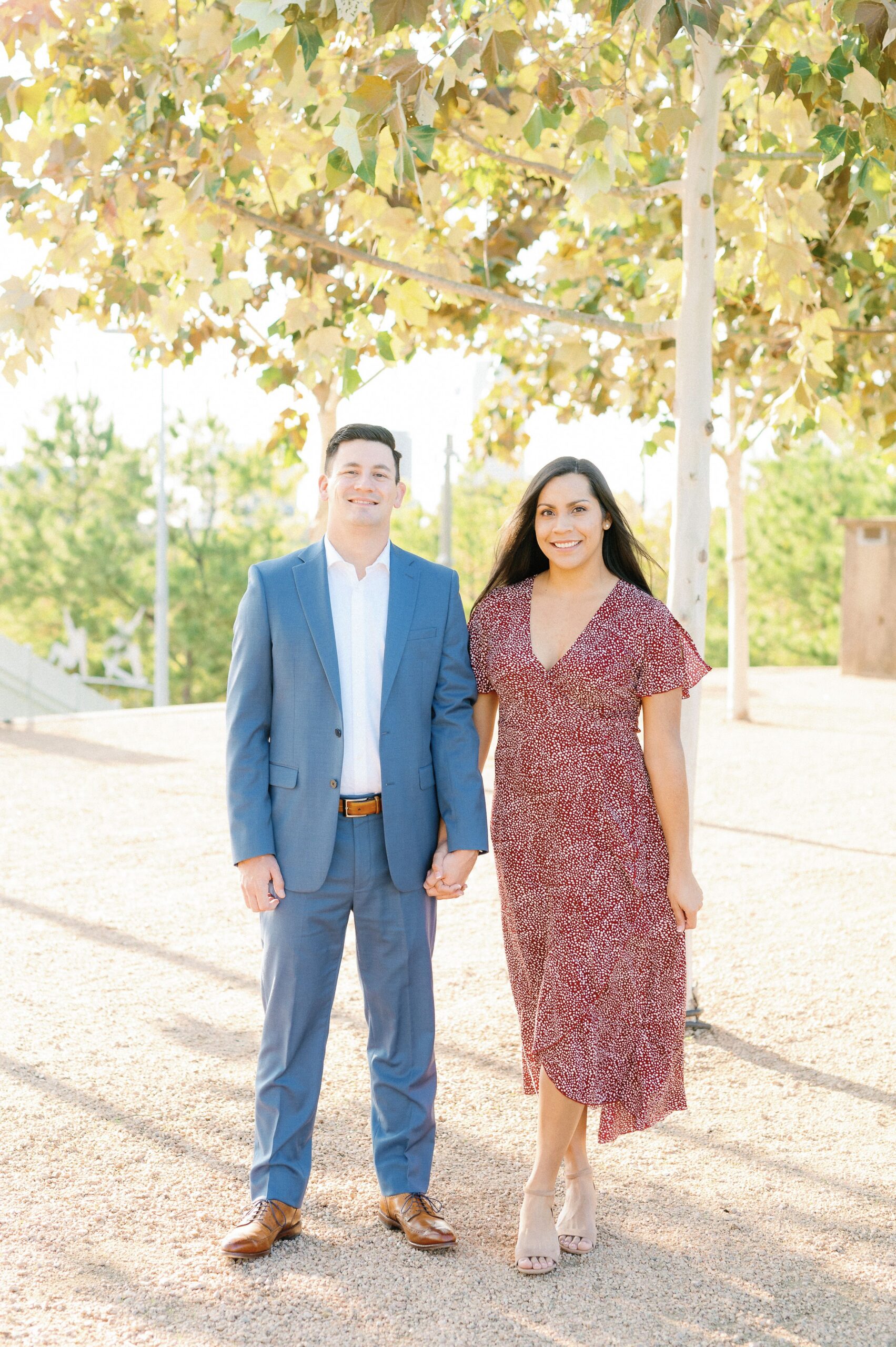 Spring Downtown Houston Engagement