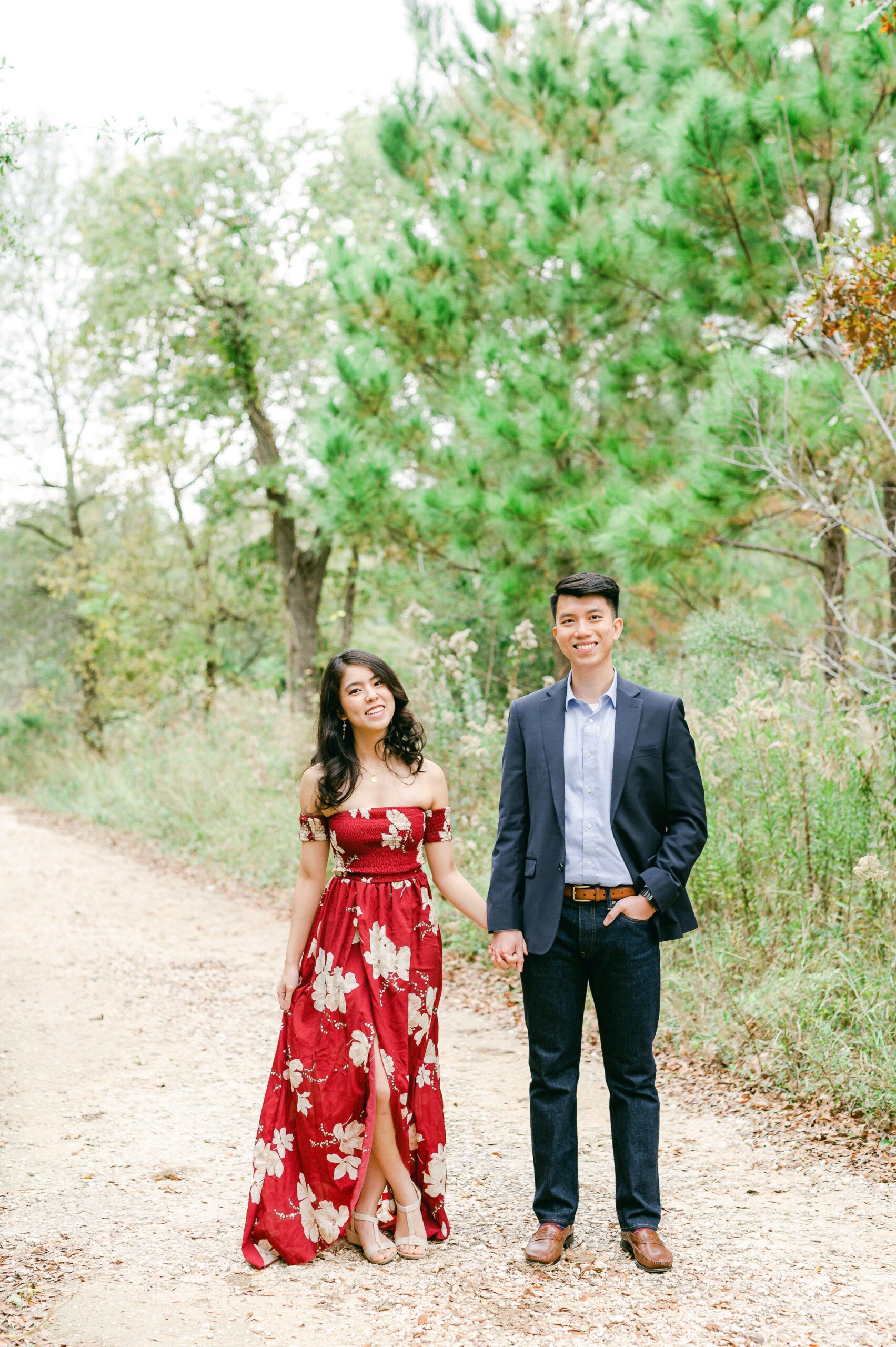 Fall Engagement Photos Houston