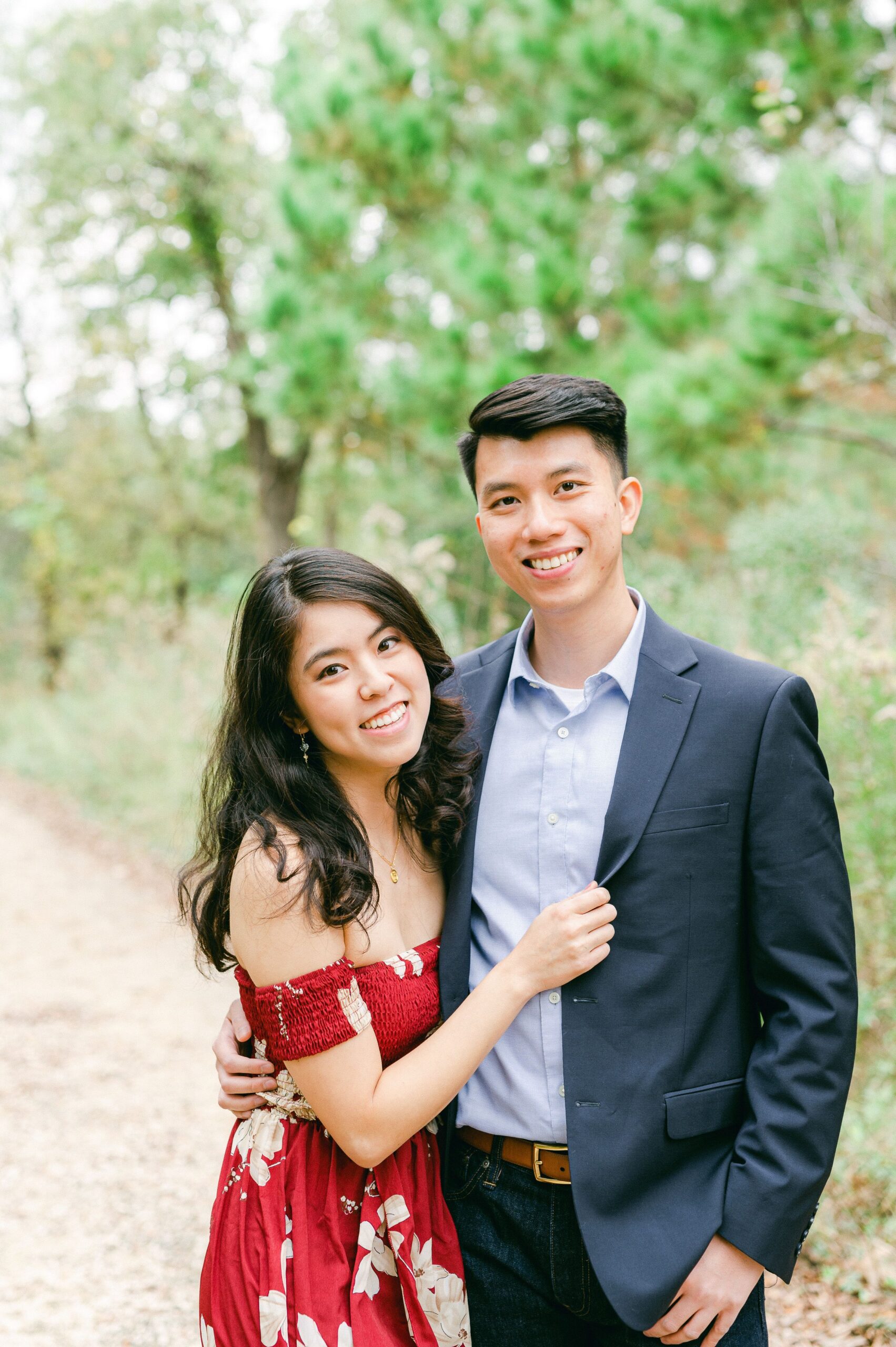 Fall Engagement Photos Houston