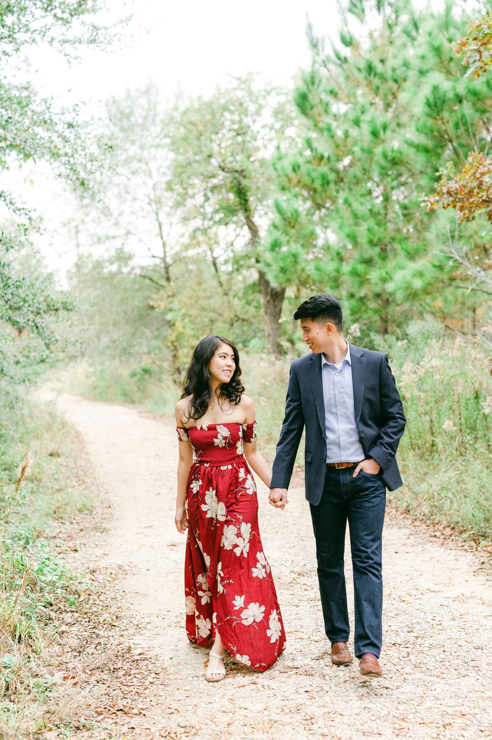 Fall Engagement Photos Houston