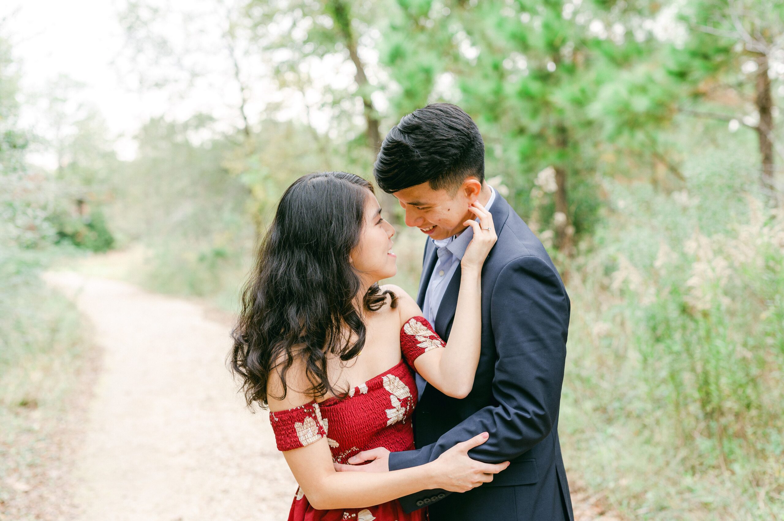 Fall Engagement Photos Houston