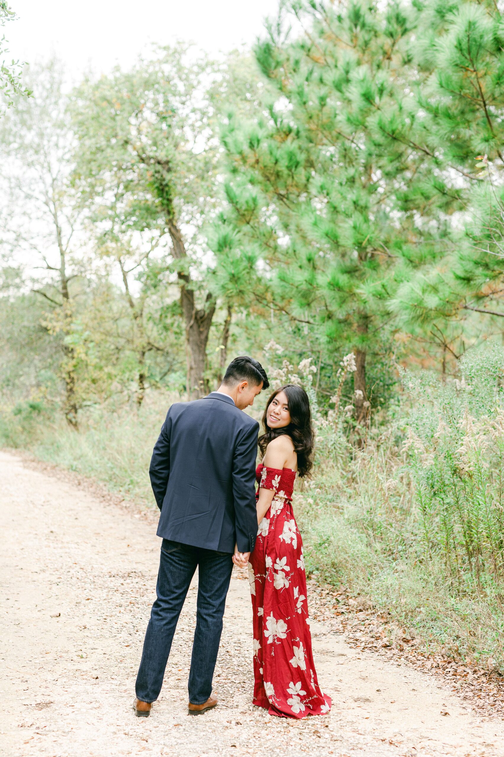 Fall Engagement Photos Houston