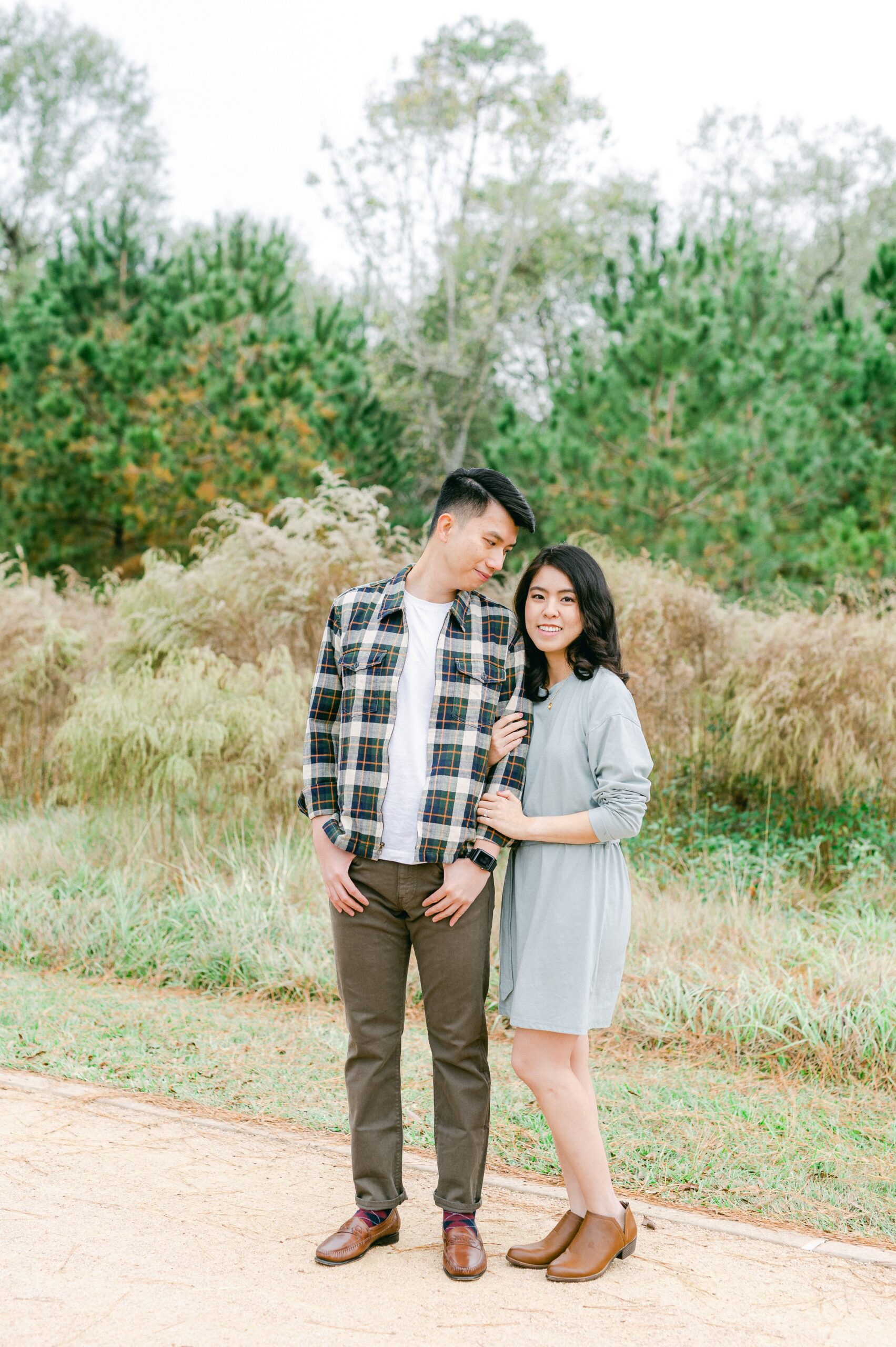 Fall Engagement Photos Houston