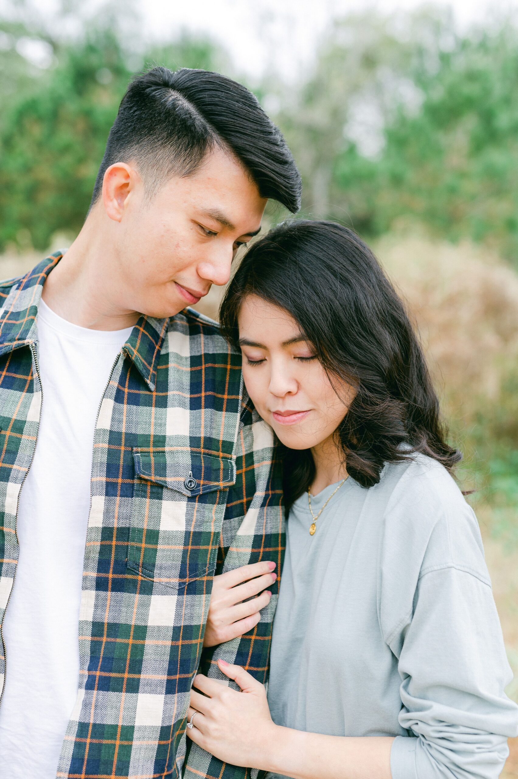couple during Houston engagement session