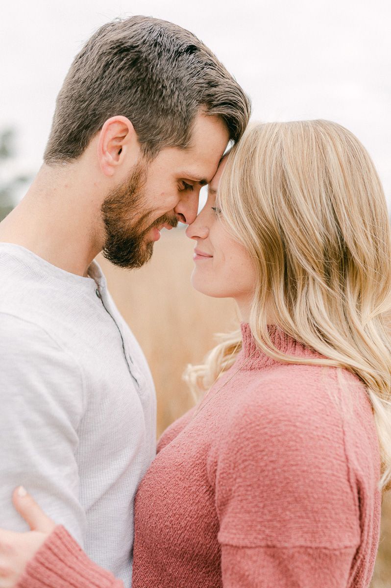 Engaged couple at Houston engagement session