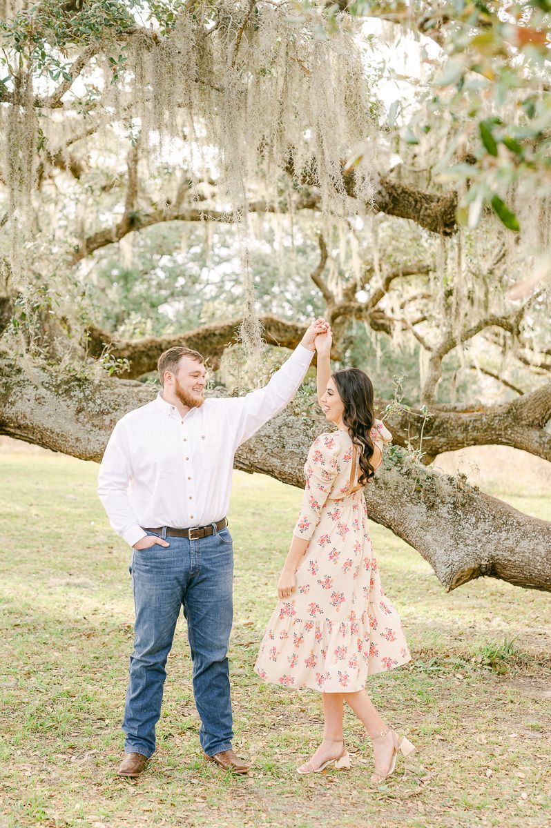 engagement session at Brazos Bend State Park