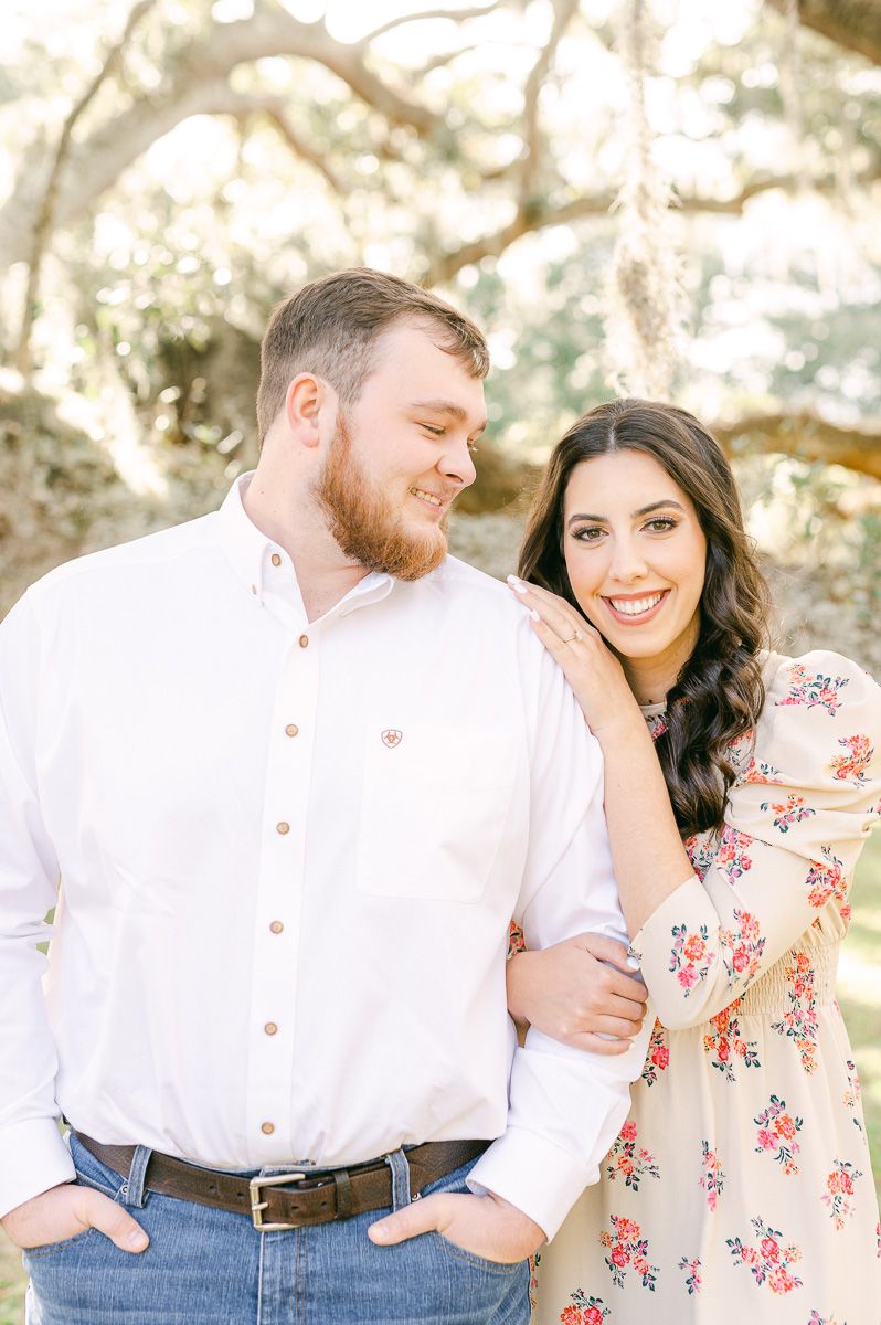 engagement session at Brazos Bend State Park