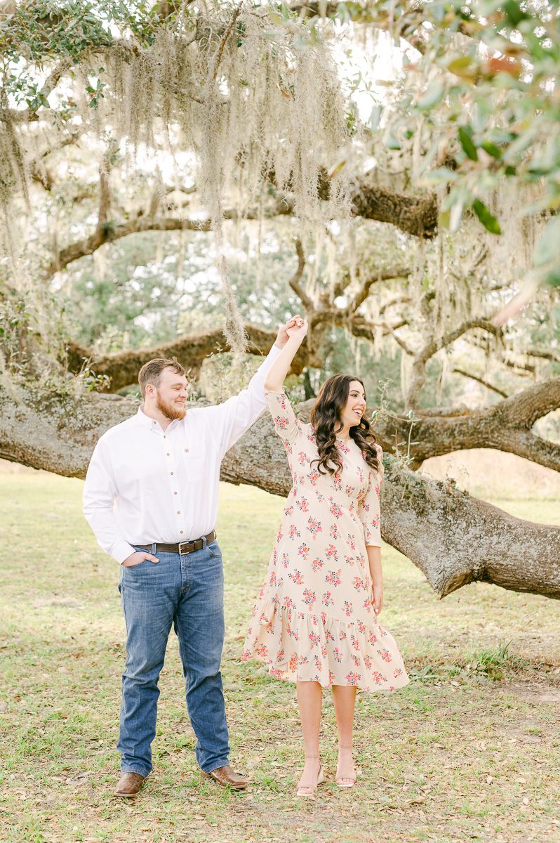 engagement session at Brazos Bend State Park