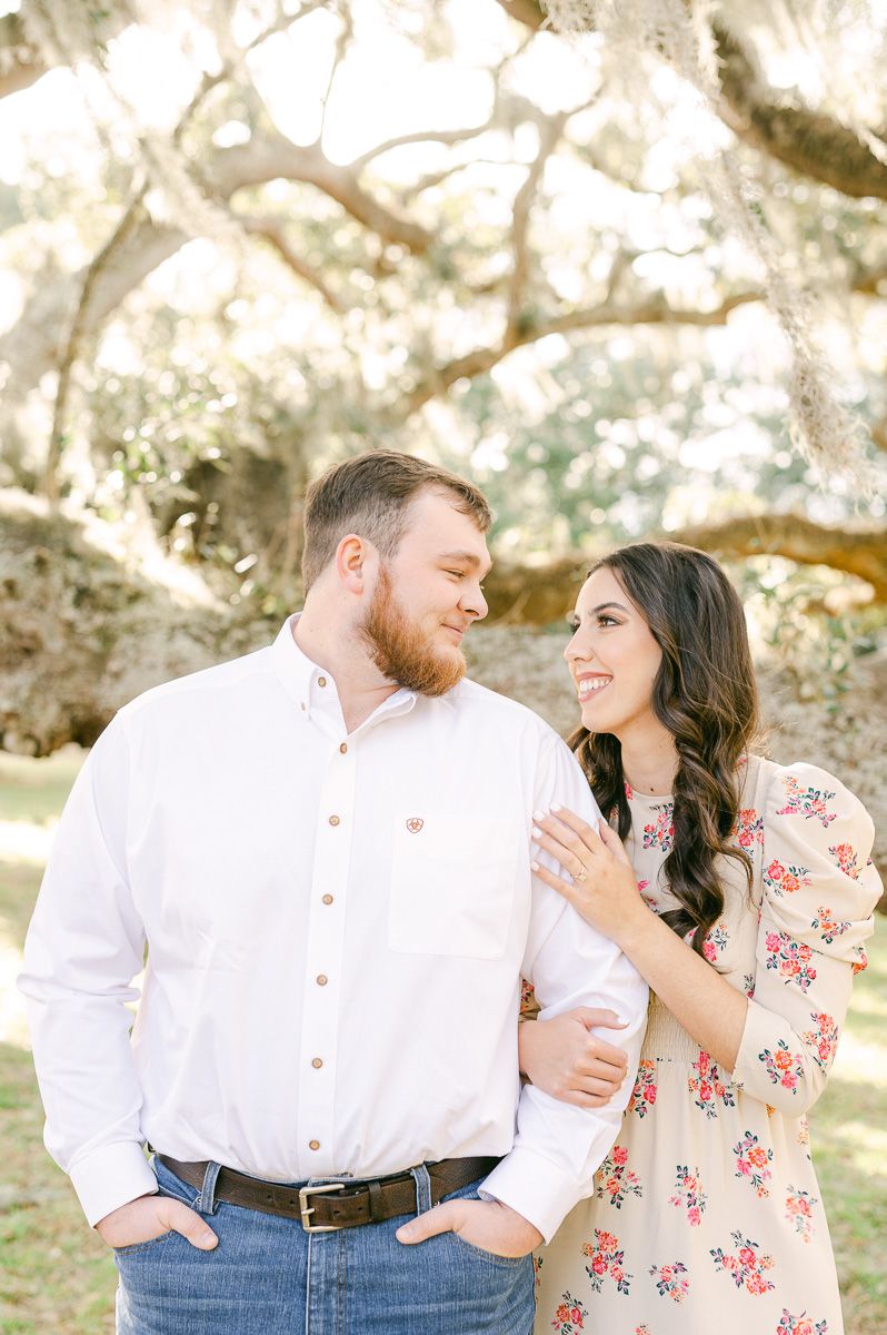 engagement session at Brazos Bend State Park