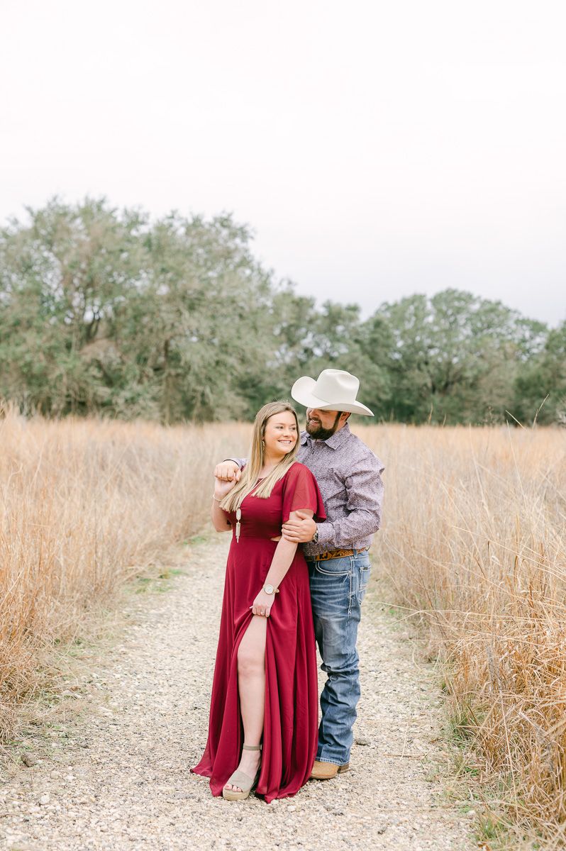 Houston winter engagement session