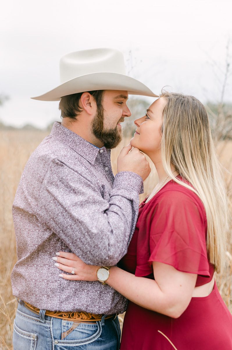 Houston winter engagement session