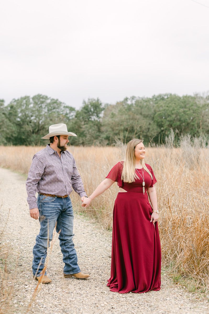 Houston winter engagement session