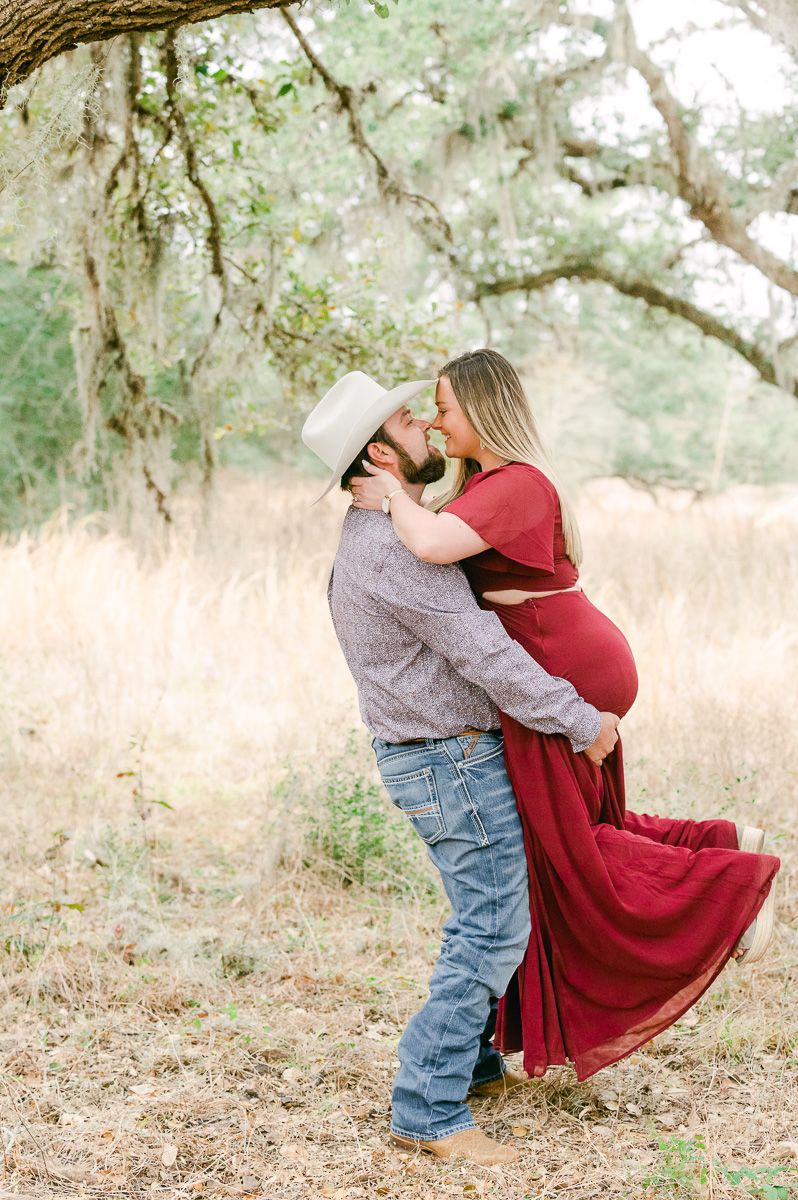 Houston winter engagement session