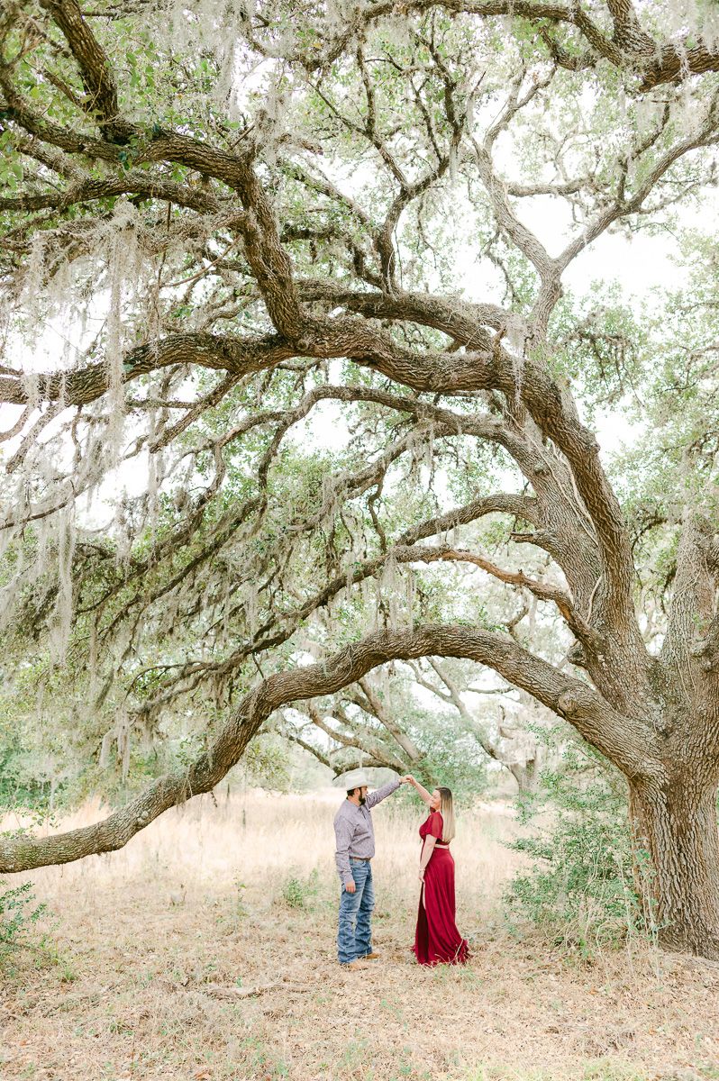 Houston winter engagement session