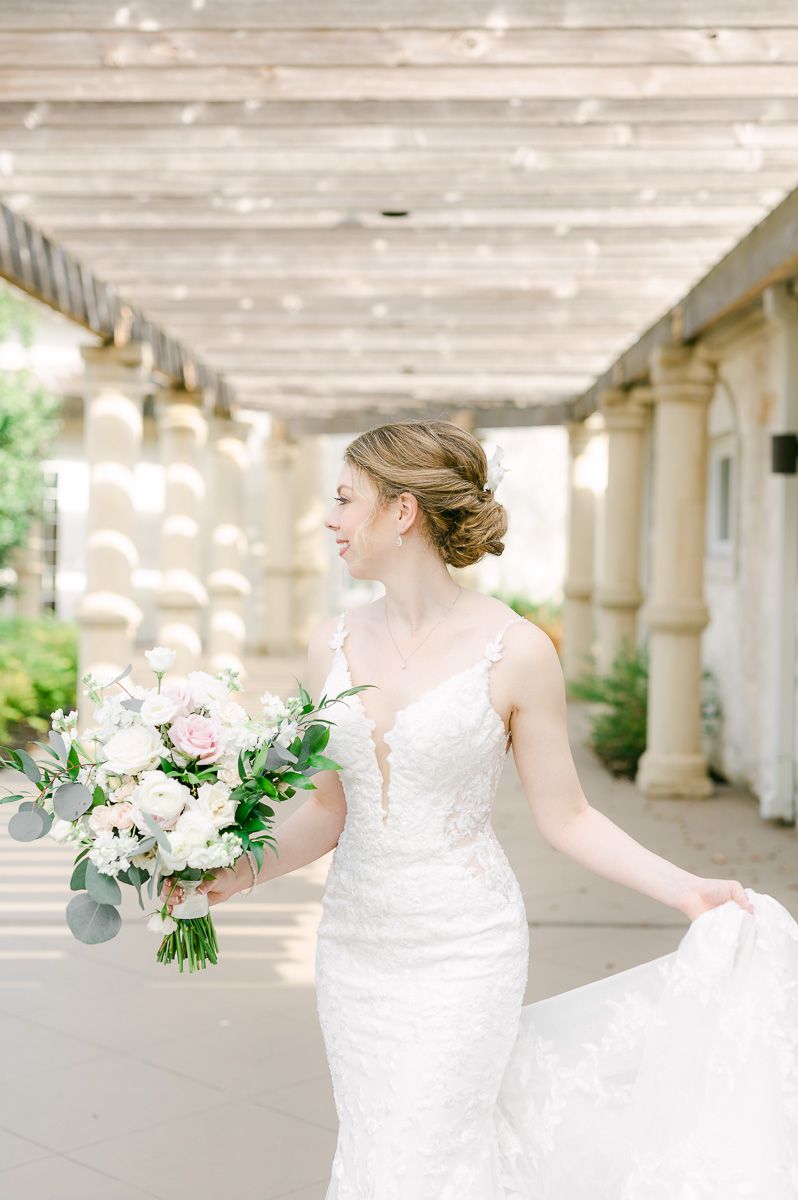 Bride during her Houston bridal session