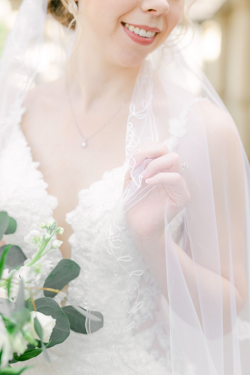 Bride during her Houston bridal session