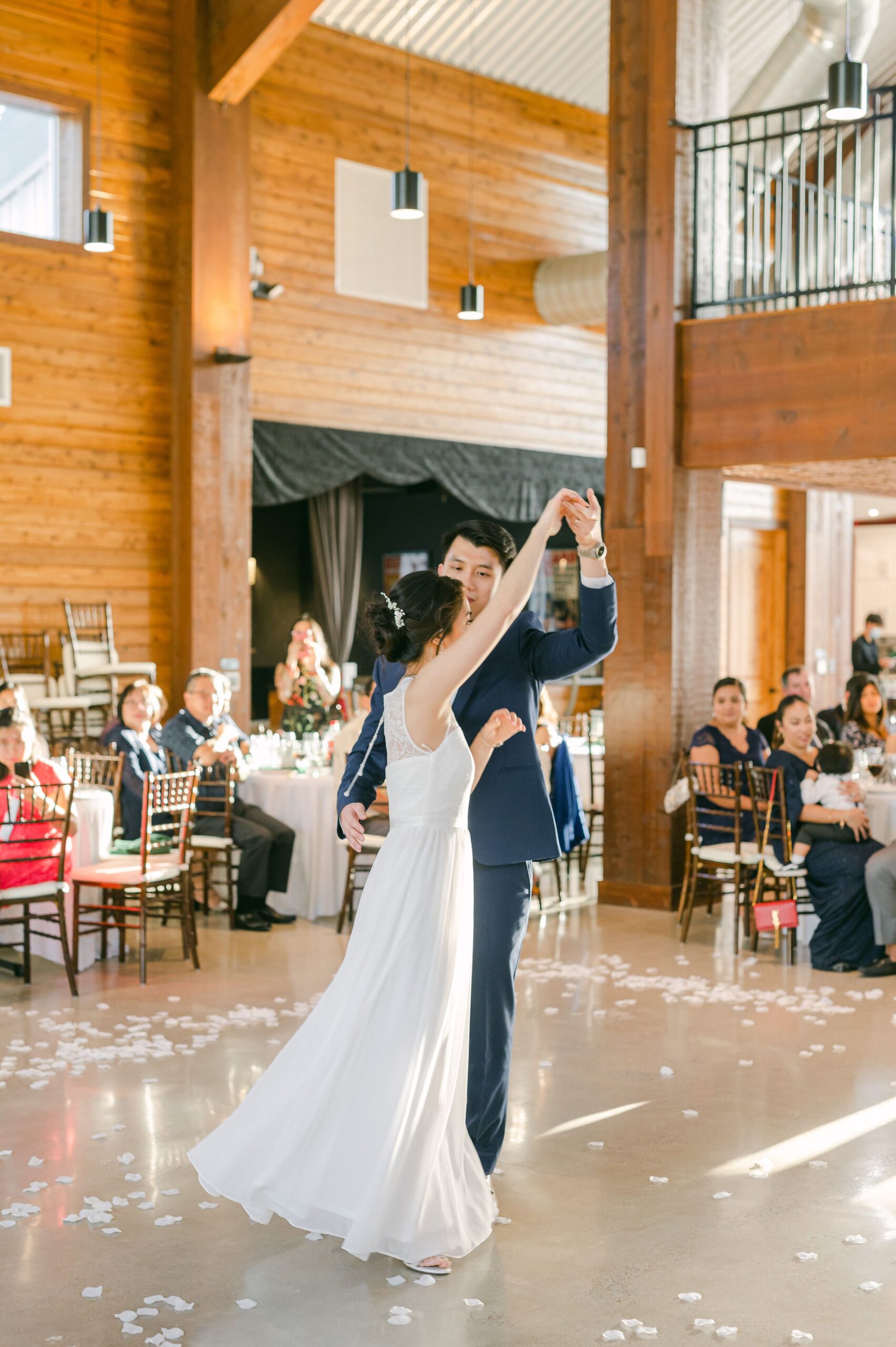 first dance at Starshine Texas wedding reception